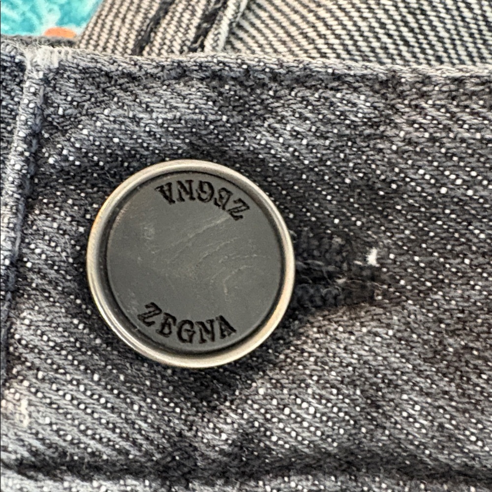 ZEGNA Roccia 5-Pocket 100% Cotton Slim City Fit Black Jeans, UEL 48A8, size 36NR - Picture 15 of 16